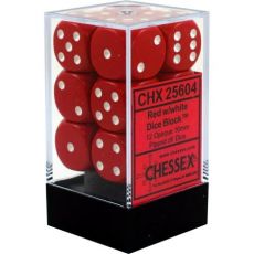 Hracie kocky Chessex Opaque Red