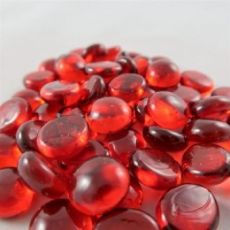 Hracie kamene Chessex Gaming Glass Stones Crystal Red