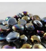 Hracie kamene Chessex Gaming Glass Stones Iridized Opal Black
