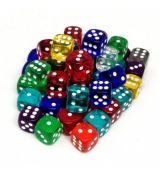 Hracie kocky Chessex Transculent D6 12mm