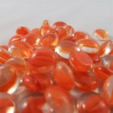 Hracie kamene Chessex Gaming Glass Stones Catseye Orange