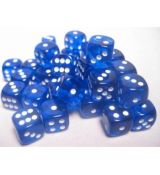 Hracie kocky Chessex Translucent Blue