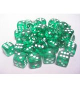 Hracie kocky Chessex Translucent Green