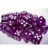 Hracie kocky Chessex Translucent Purple