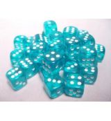 Hracie kocky Chessex Translucent Teal