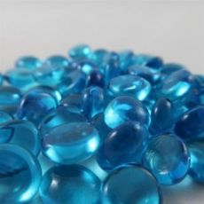 Hracie kamene Chessex Gaming Glass Stones Light Blue