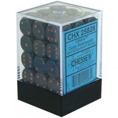 Hracie kocky Chessex Opaque Dusty Blue/Gold