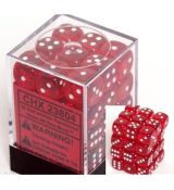 Hracie kocky Chessex Translucent Red