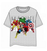 Tričko Marvel Group Gray T-Shirt - Size L